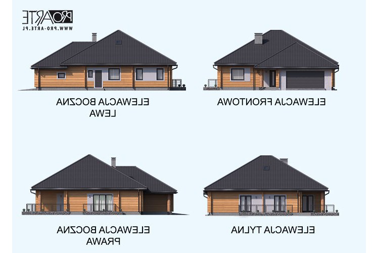 ALEXANDRIA projekt domu z bali drewnianych