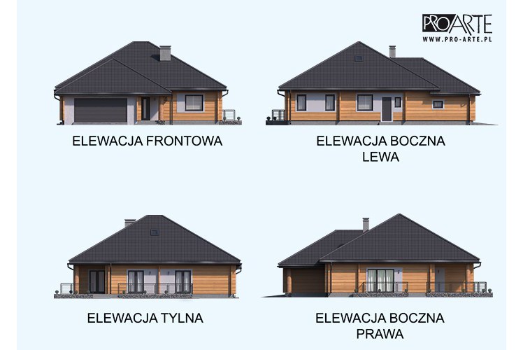 ALEXANDRIA projekt domu z bali drewnianych