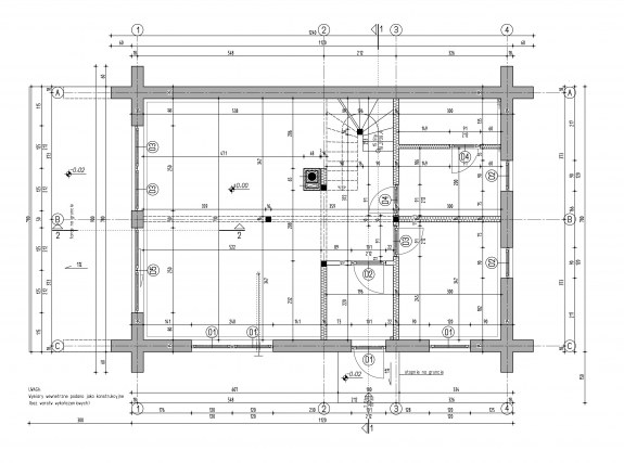 rzut parteru z wymiarami