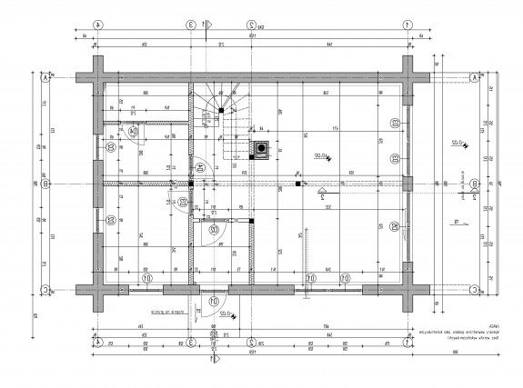 rzut parteru z wymiarami